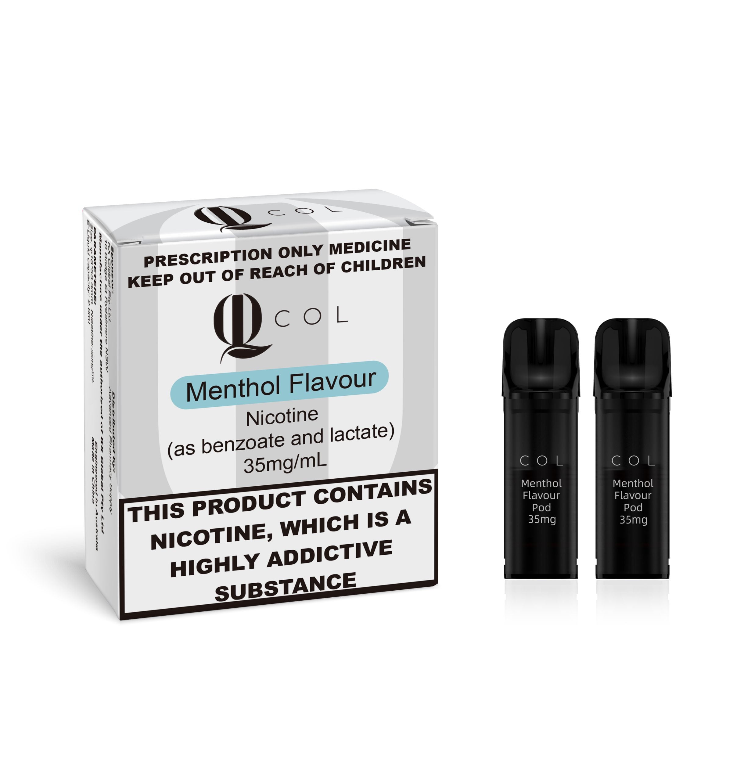 COL Menthol Flavour Prefilled Pod 2mL 2pcs - 35mg