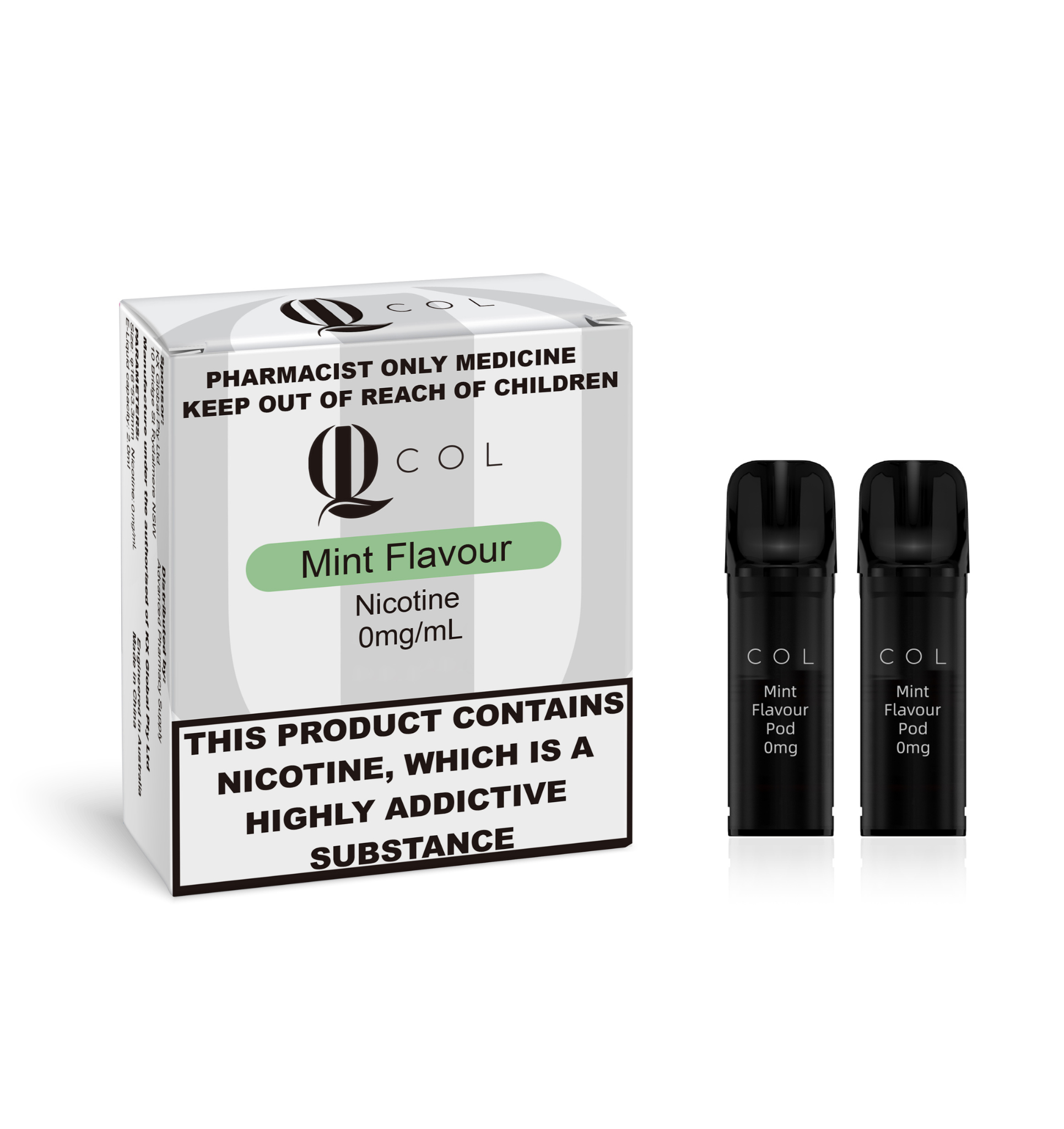 COL Mint Flavour Prefilled Pod 2mL 2pcs - 0mg