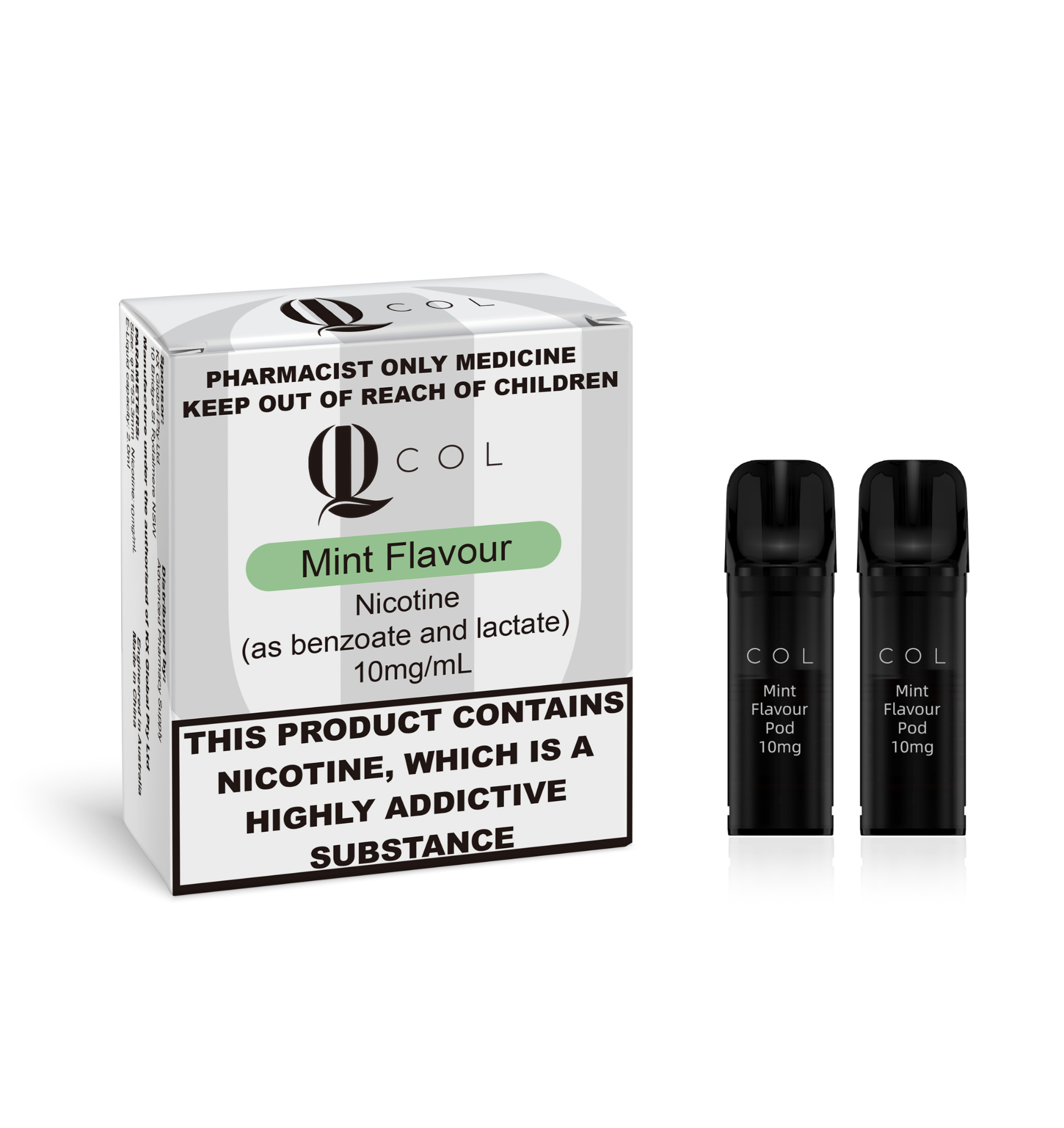 COL Mint Flavour Prefilled Pod 2mL 2pcs - 10mg
