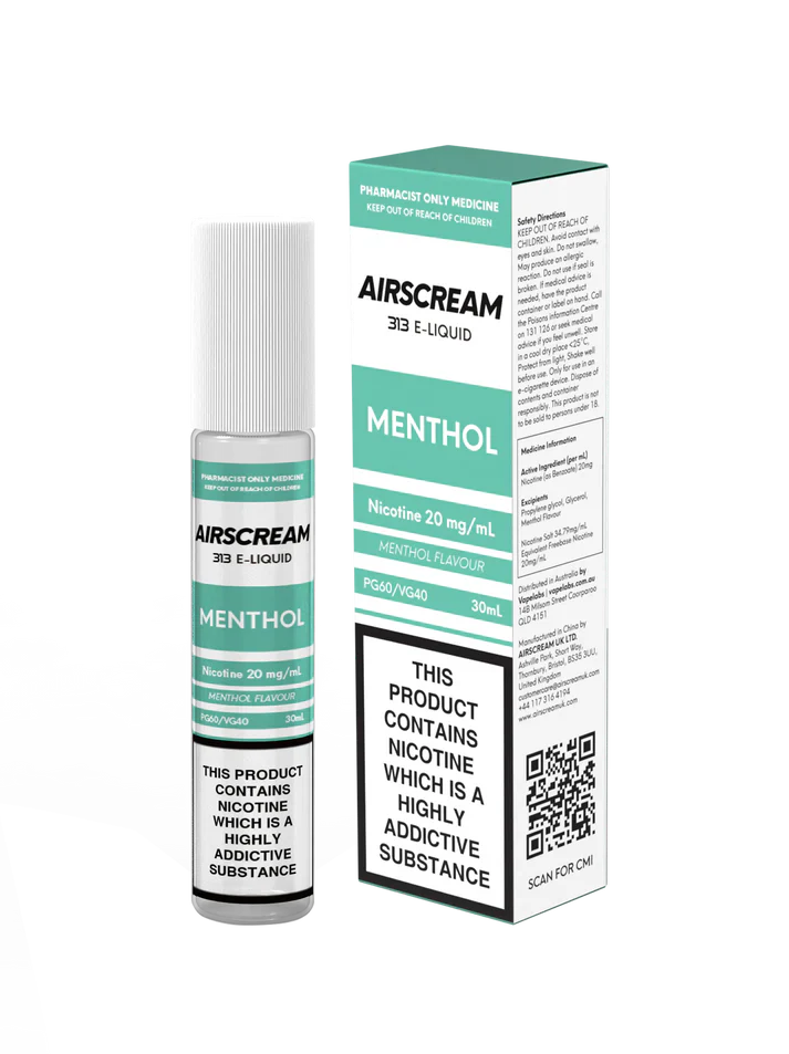 AIRSCREAM 313 MENTHOL NICOTINE SALTS (30ML BOTTLE) - S3