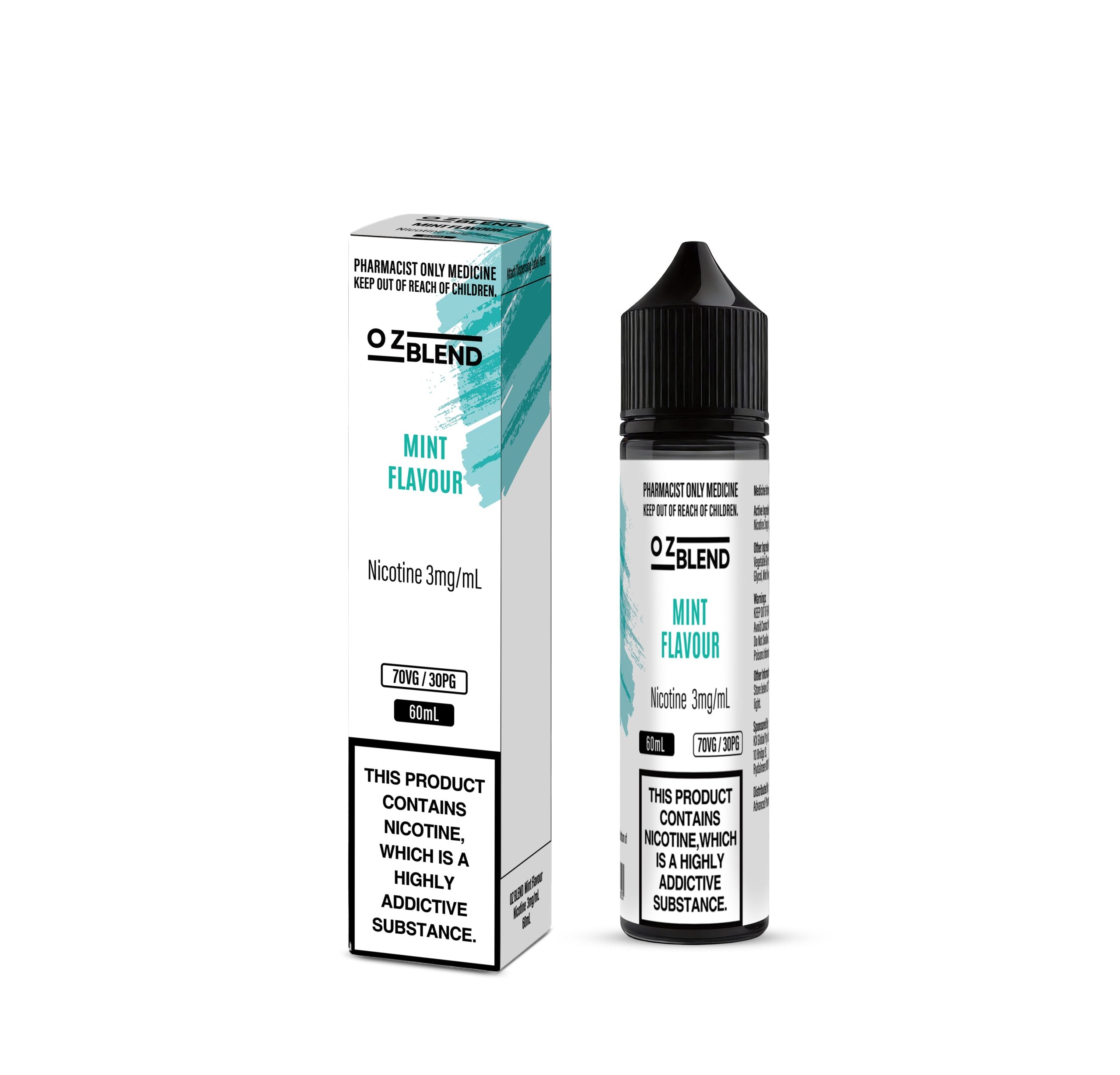 OZ BLEND Mint Flavour Nicotine 3mg/mL 60mL
