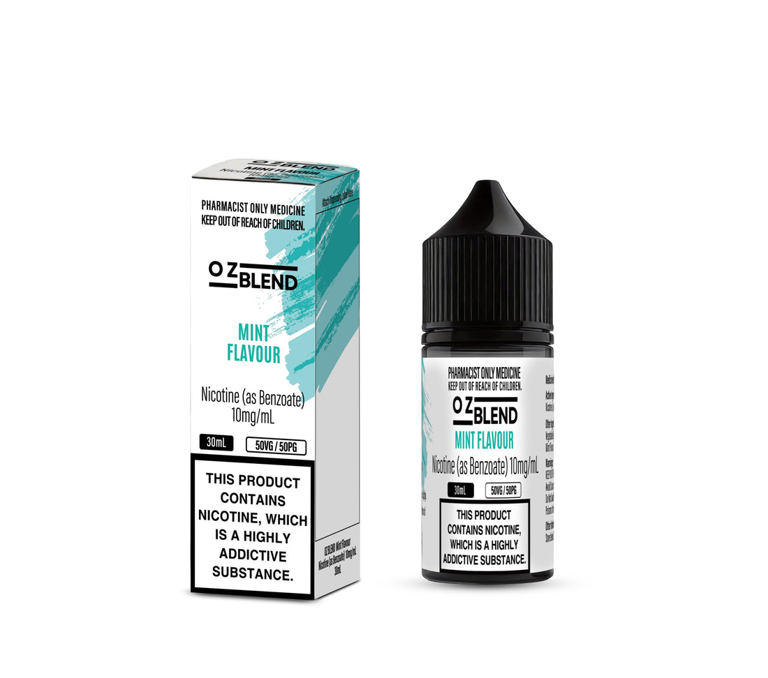 OZ BLEND Mint Flavour Nicotine (as Benzoate) 10mg/mL 30mL