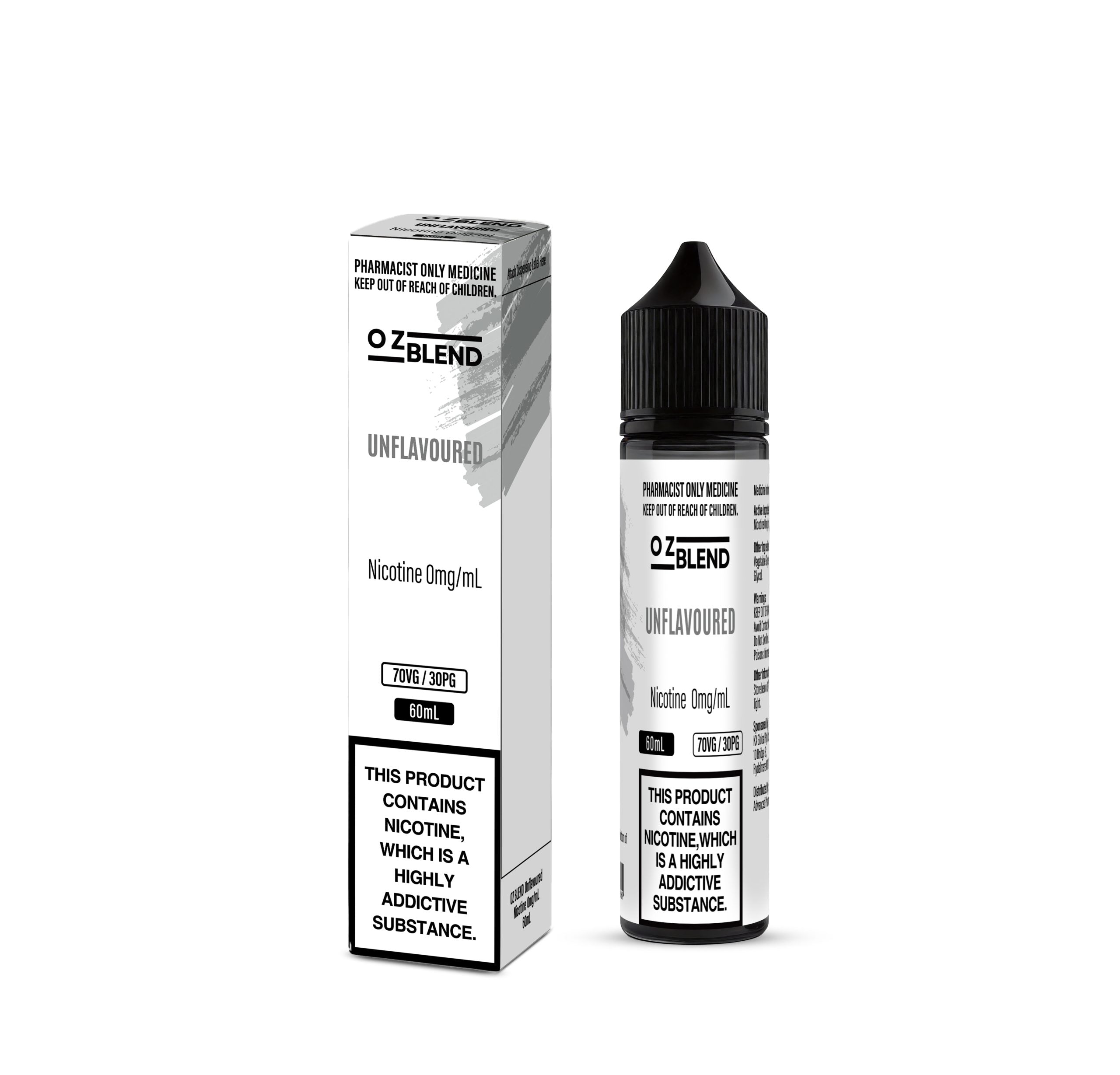 OZ BLEND Unflavoured Nicotine 0mg/mL 60mL
