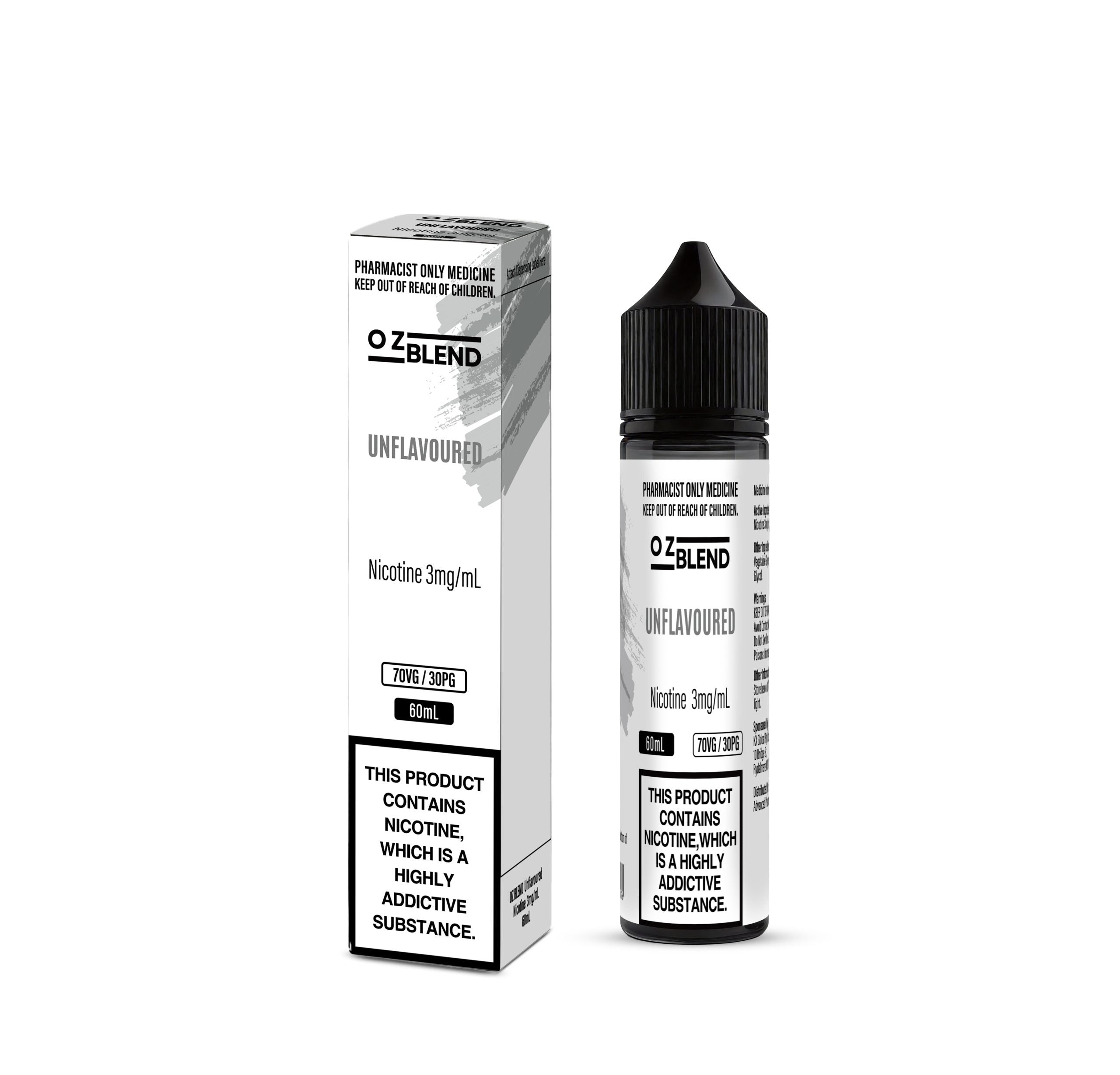 OZ BLEND Unflavoured Nicotine 3mg/mL 60mL