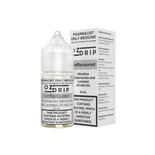 OZ Drip Unflavoured Nicotine Salts 30mL - 20mg