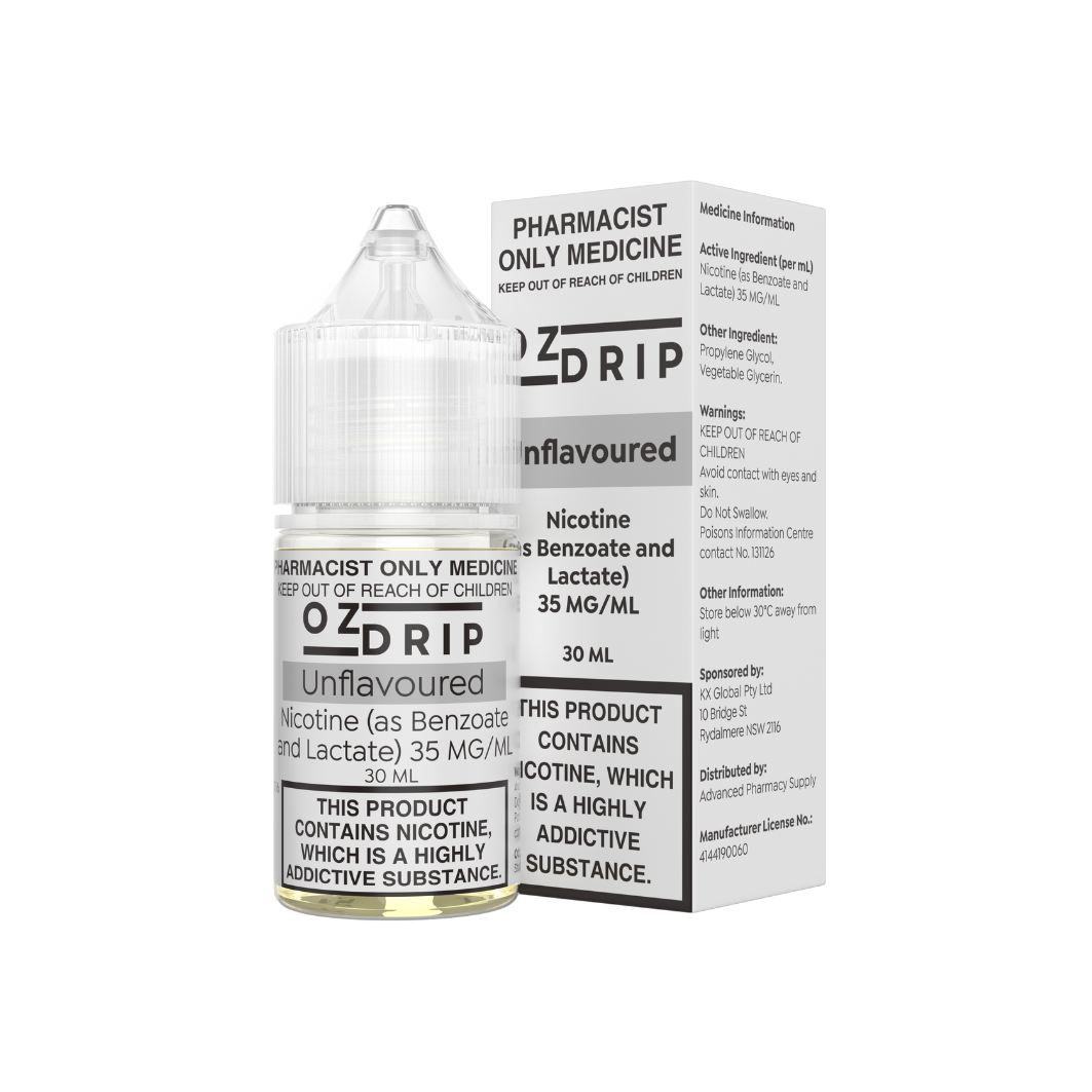 OZ Drip Unflavoured Nicotine Salts 30mL - 35mg