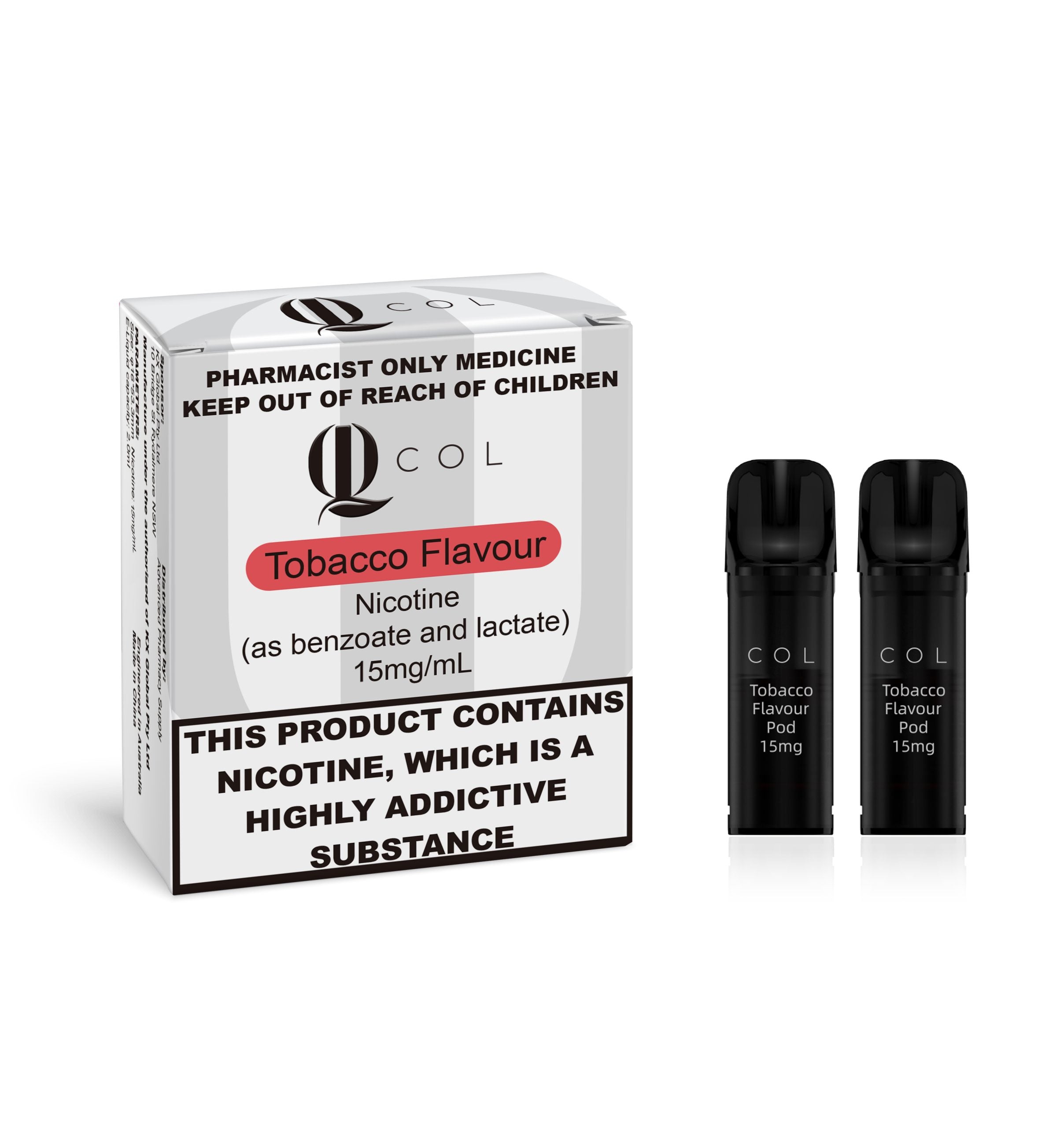 COL Tobacco Flavour Prefilled Pod 2mL 2pcs - 15mg