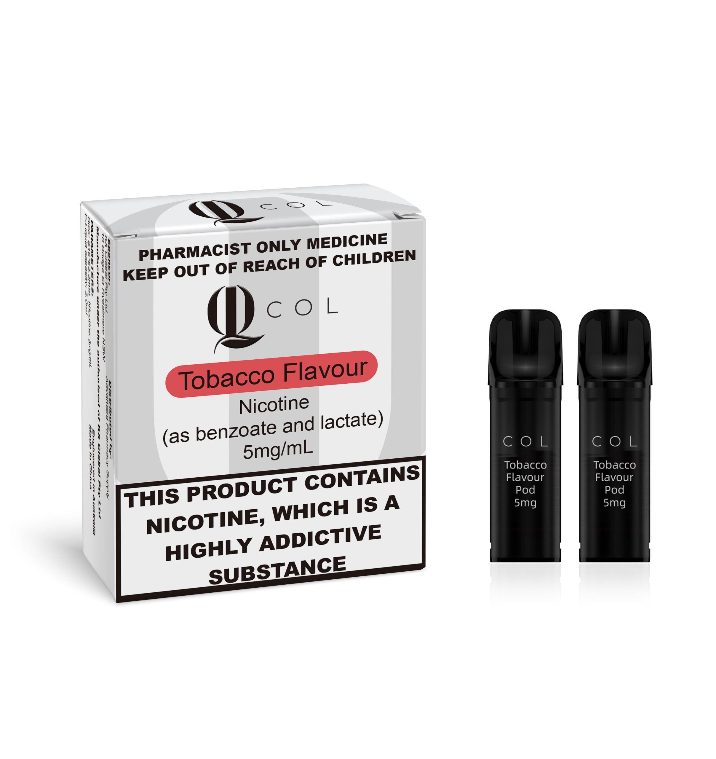 COL Tobacco Flavour Prefilled Pod 2mL 2pcs - 5mg