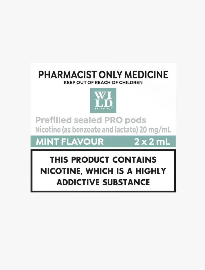 WILD BY INSTINCT PRO PREFILLED POD MINT (2X2ML)